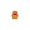 Bouton petit ours brun