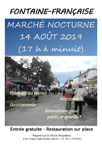 March nocture de Fontaine Franaise 2019