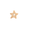 Bouton étoile de mer beige