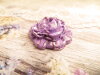 Bouton grosse rose 34mm marbré violet