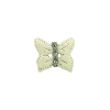 Bouton papillon blanc