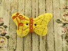 Bouton papillon Citrine