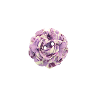 Bouton rose de 27mm marbré violet