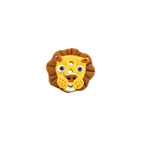 Bouton tête de lion