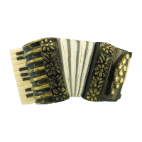 Déco accordéon noir et blanc