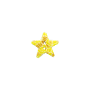 Bouton étoile Citrine