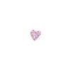 Bouton petit coeur 10mm Lavandière