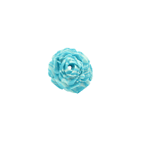 Bouton rose de 20mm marbré turquoise