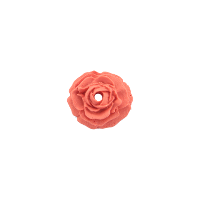 Bouton rose de 20mm vieux rose