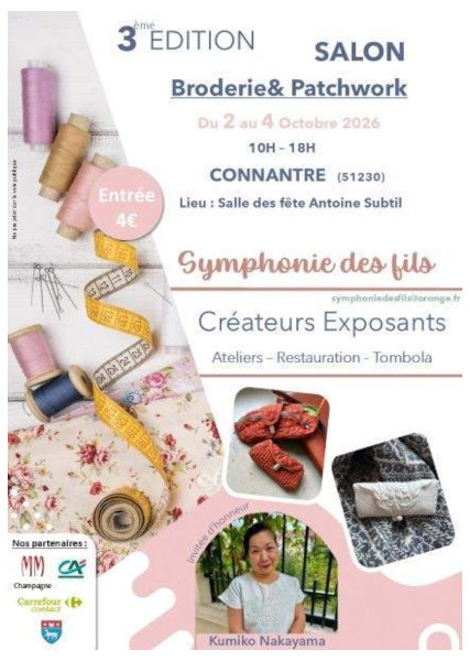 Salon Broderies et patchwork � Connantre 2026