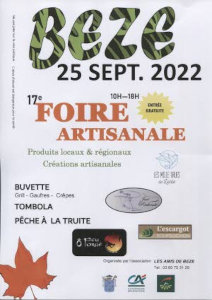 Foire artisanale, Bèze 2022