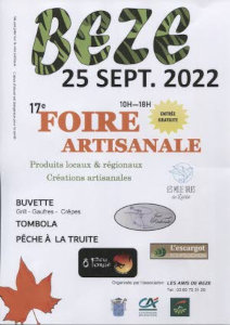 Foire artisanale, Bze 2022