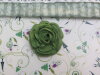 Bouton rose 27mm vert
