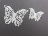 Décos dentelles papillons blancs origami
