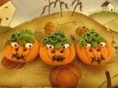 Bouton citrouille Halloween