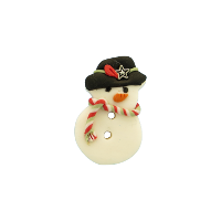 Bouton bonhomme de neige