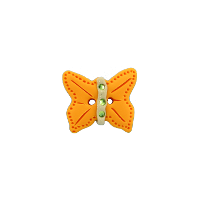 Bouton papillon orange
