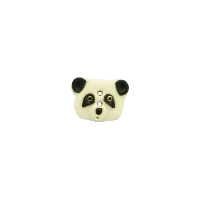 Bouton tête panda
