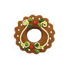Décos de Noël couronne de l'avent marron