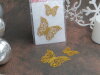 Décos dentelles papillons dorées origami