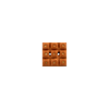 Bouton carré marron