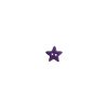 Bouton mini étoile irisé violette