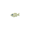 Bouton petit poisson gris