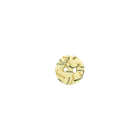 Bouton rond 13mm Filament beige
