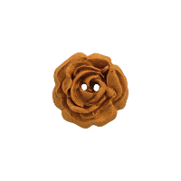 Bouton rose de 27mm marron
