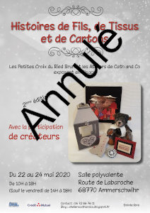 Exposition Histoire de fils, tissus et cartons, Ammerschwihr 2020