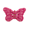 Bouton papillon fuchsia