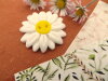 Bouton grosse marguerite blanche