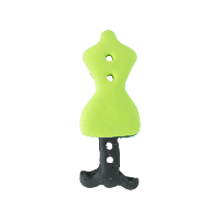 Bouton mannequin couture vert anis