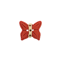 Bouton papillon bordeaux