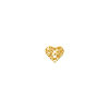 Bouton petit coeur Effervescence