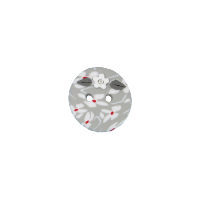 Bouton rond 18mm Lin blanc
