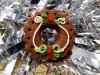 Décos de Noël couronne de l'avent marron