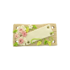 Bouton déco étiquette beige