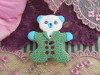 Bouton en forme de nounours Aventurine