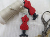 Bouton mannequin couture rouge