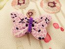 Bouton Papillon lavande