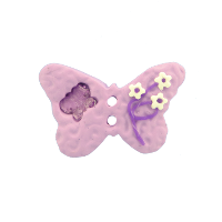 Bouton papillon violet