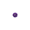 Bouton petite rose violette pailletée
