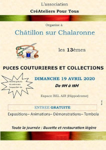 Puces des couturires, Chatillon-sur-Chalaronne 2020