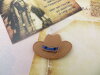 Bouton chapeau de cowboy
