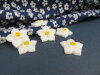 Bouton fleur de lin blanche