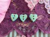 Bouton petit coeur Aventurine