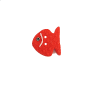 Bouton poisson rouge