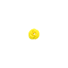 Bouton rose de 10mm jaune