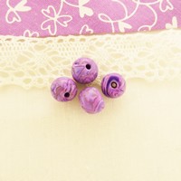 Perle ronde violette
